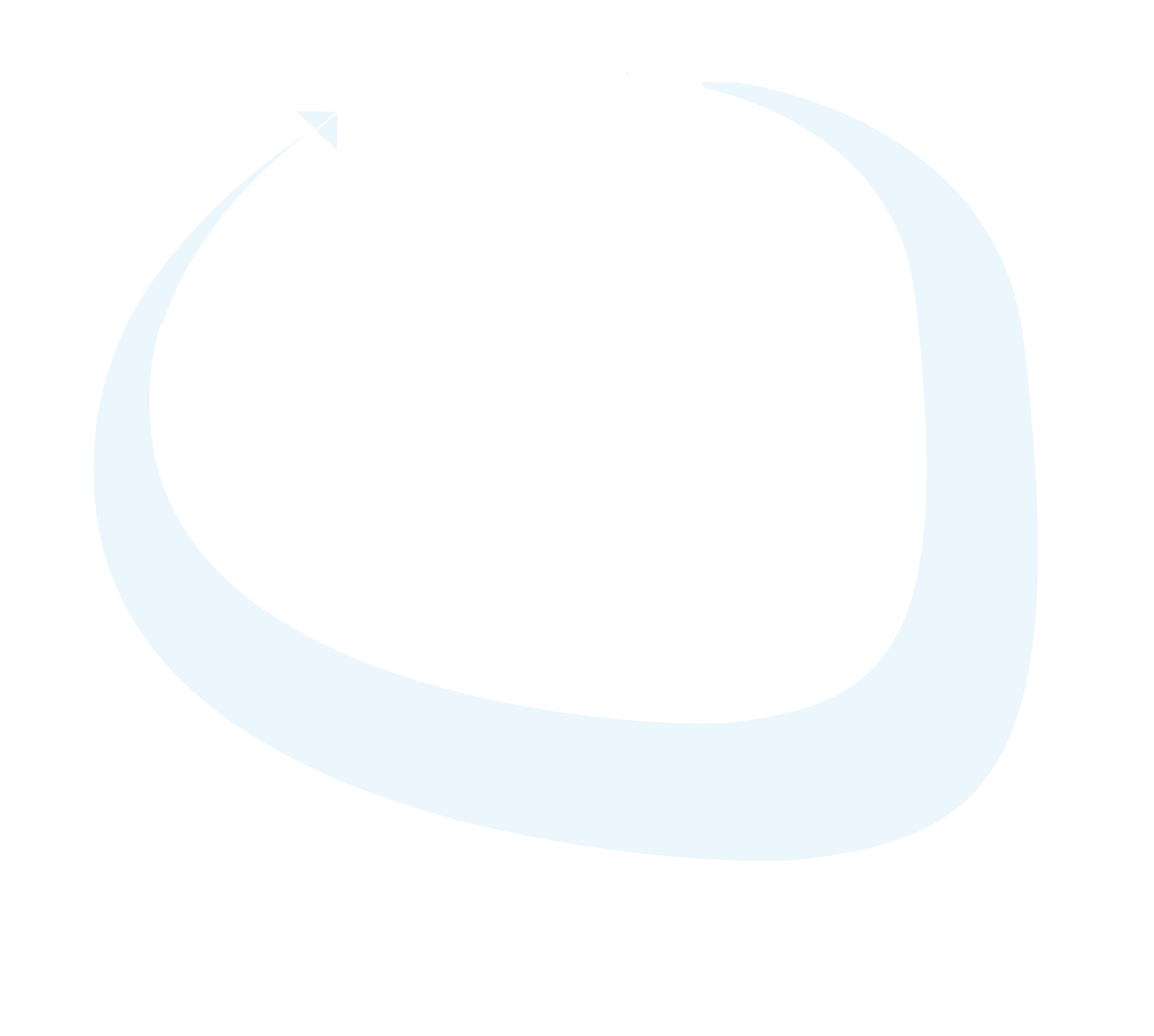 White rounded arrow