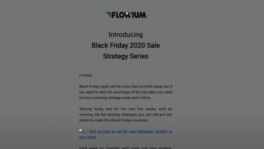 A GIF showing how to fix email heatmap feature in marketing software.