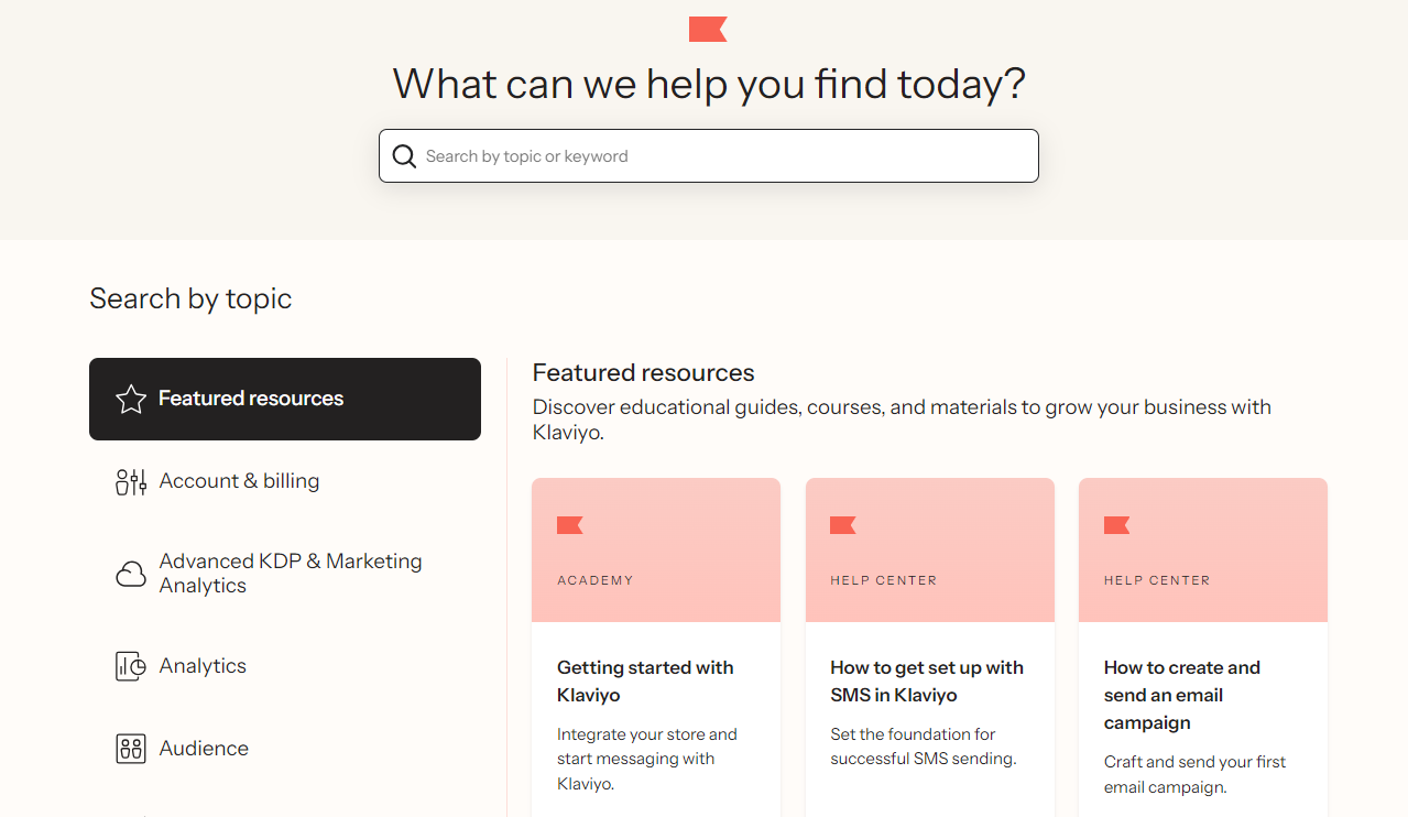Klaviyo Customer Support image.