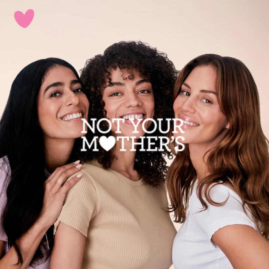 Not Your Mother's homepage design.