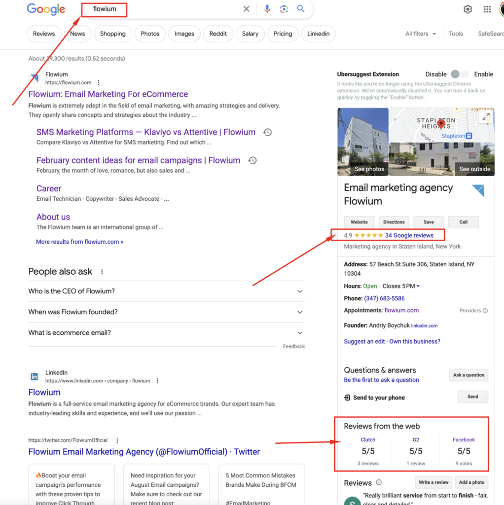Flowium is an email marketing agency with greate reviews
