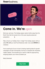 Example of GIF CTR in email.