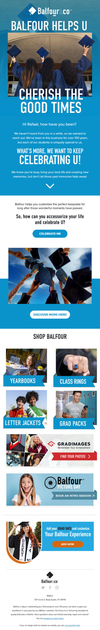 Example of sunset sequence post-purchase email.