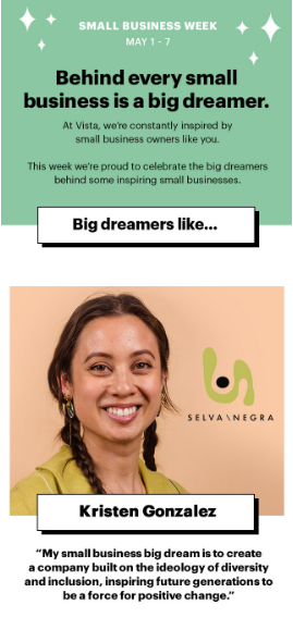 Small Business Week email example.