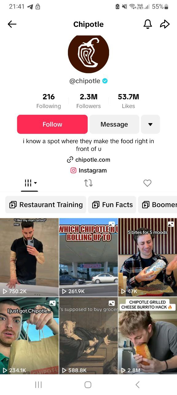 TikTok chipotle