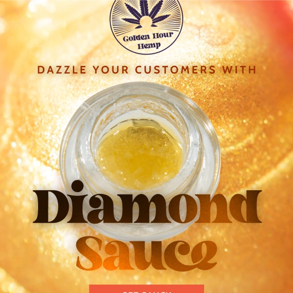 Cover for Golden Hemp brand email design.