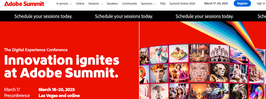 An image promoting Adobe Summit.