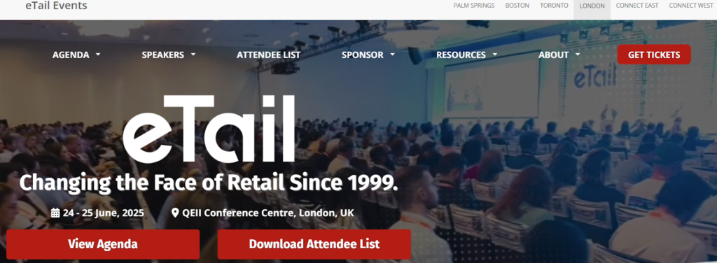 An image promoting eTail.