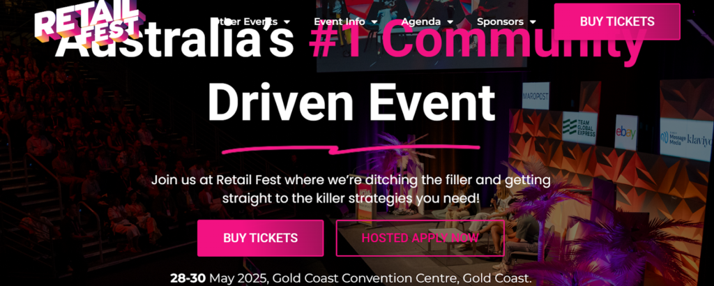An image promoting Retail Fest.