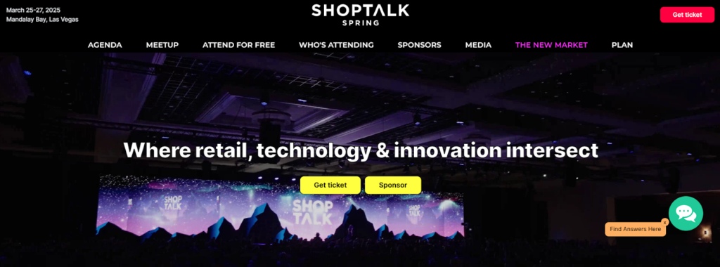 An image promoting Shoptalk.