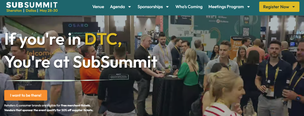 An image promoting SubSummit.