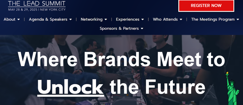 An image promoting The Lead Summit.