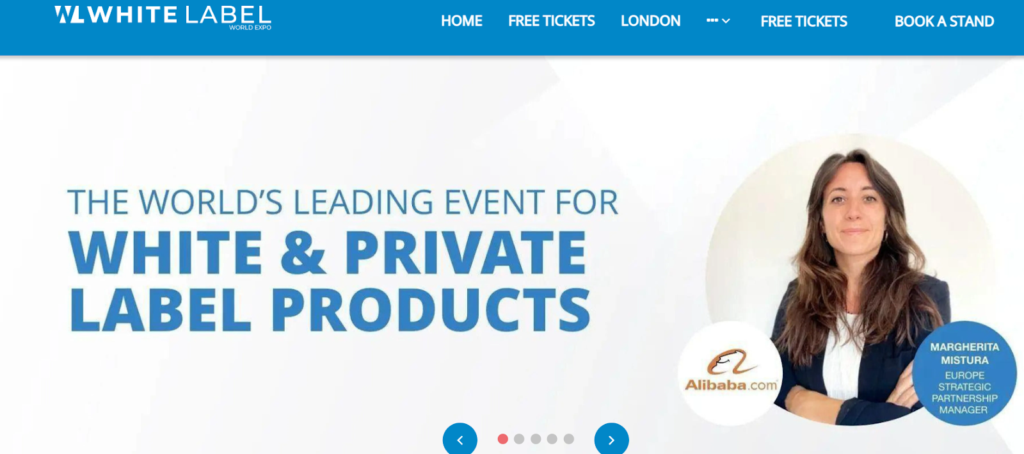 An image promoting White Label World Expo.