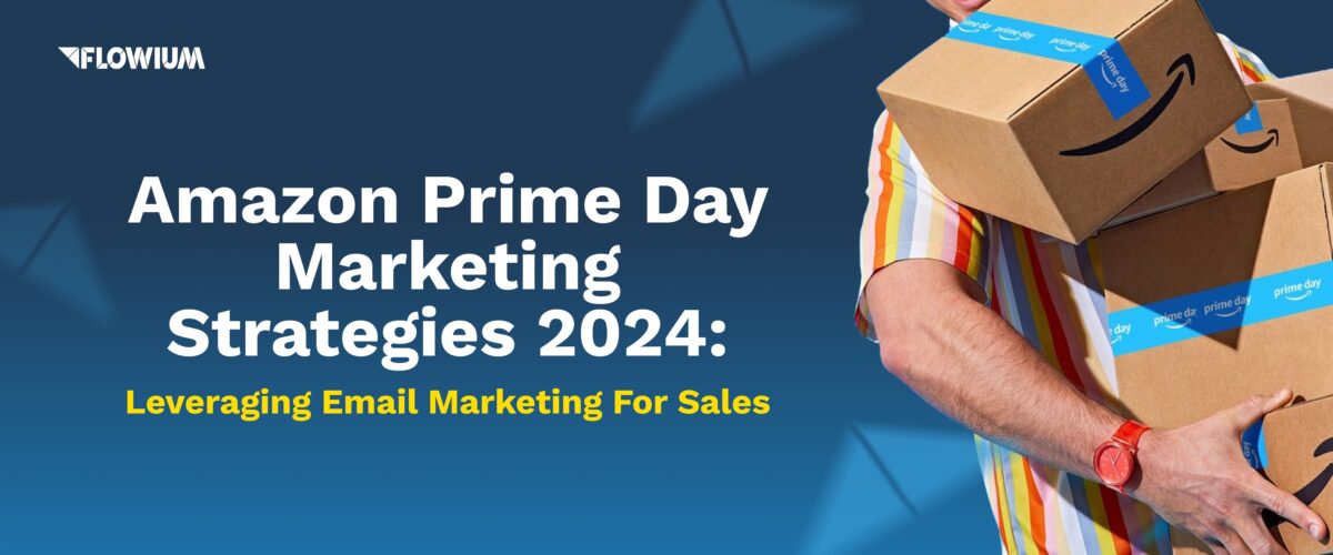 Amazon Prime Day packages on blue background with article title