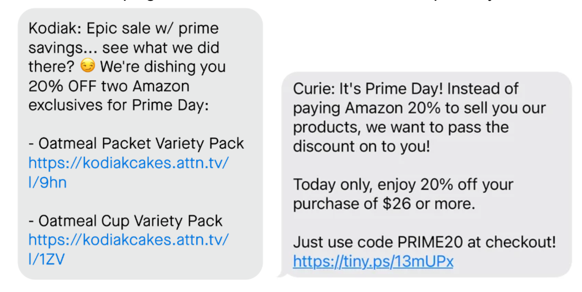 SMS Prime Day Marketing Strategy.