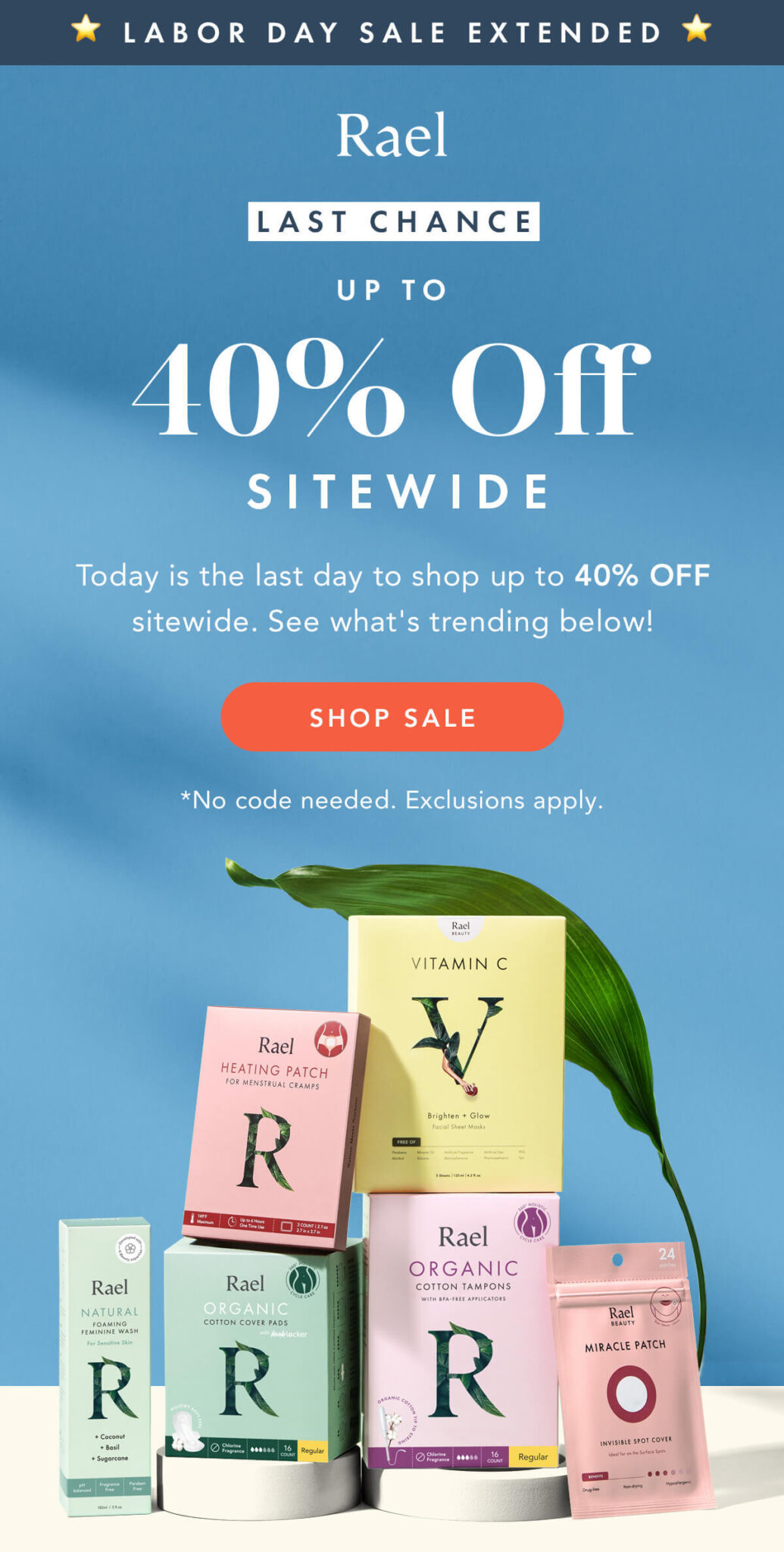 Labor day email by Rael.