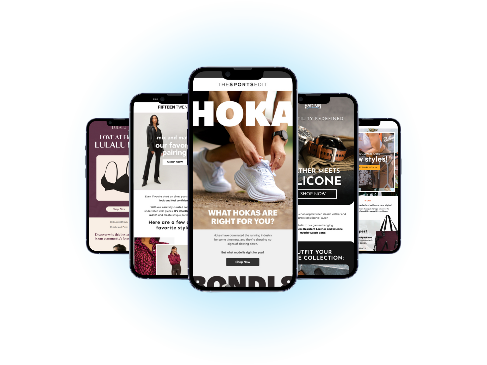 Mobile email designs for fashion & apparel industry.