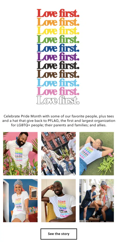 Lgbt history month email example.