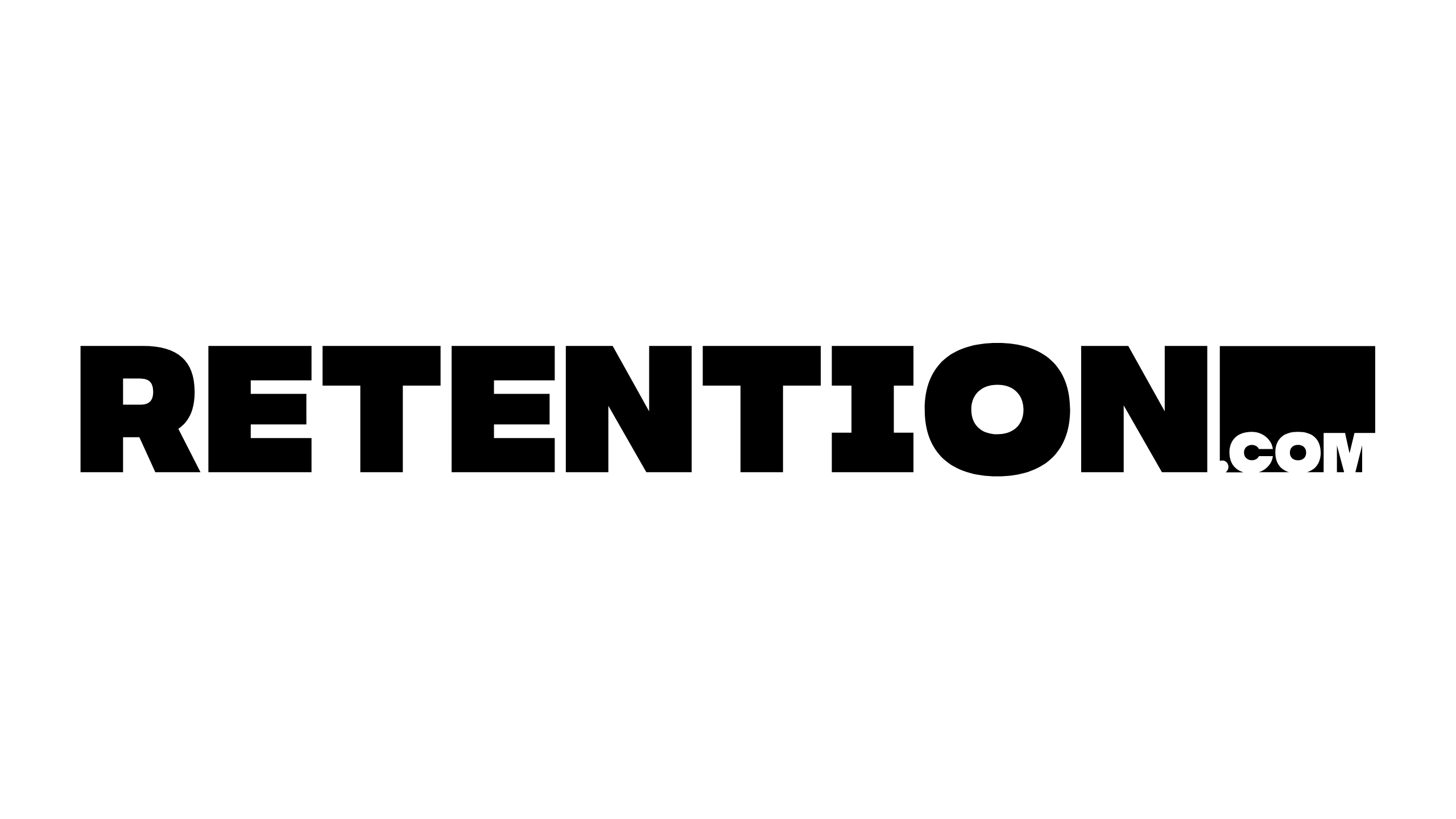 Retention.com black logo.