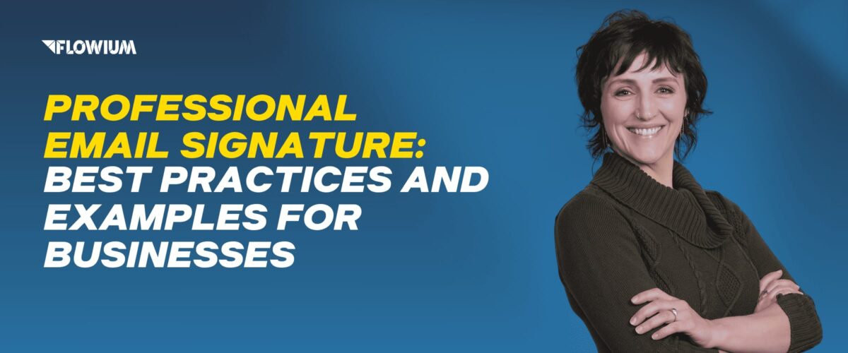 Banner for blog post: Professional Email Signature: Best Practices and Examples for Businesses