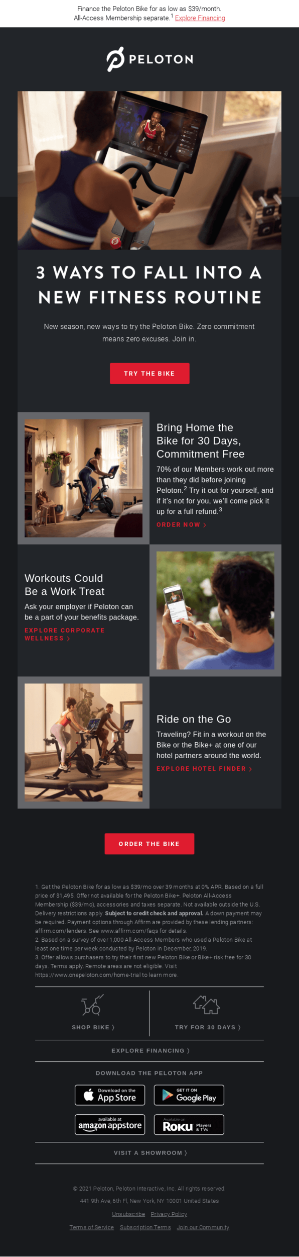 Screenshot of the fitness club's website showcasing its services and membership options.