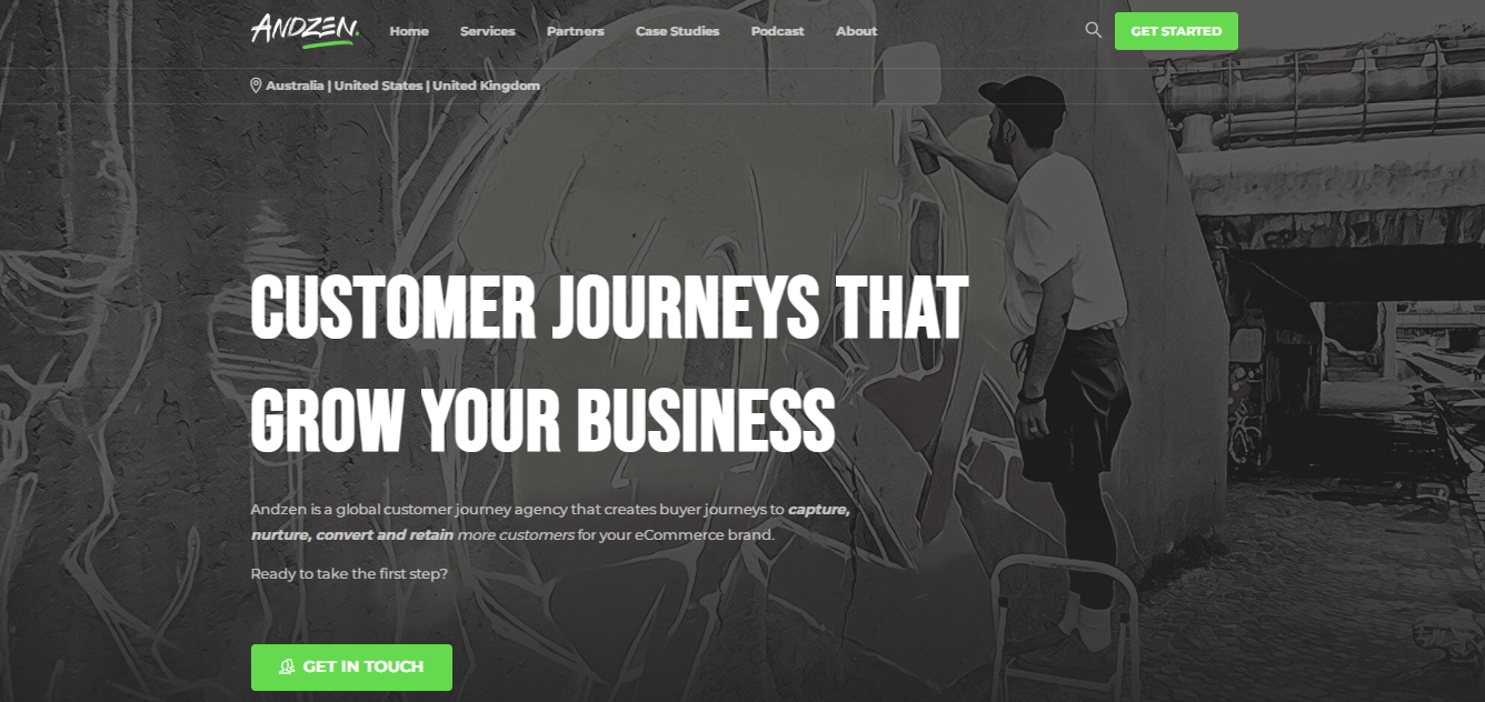 Visual representation of customer journeys enhancing business growth, featuring Andzen's innovative strategies and solutions.