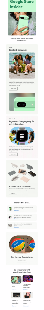 A colorful website page displaying multiple hues and shades across its layout and design features.