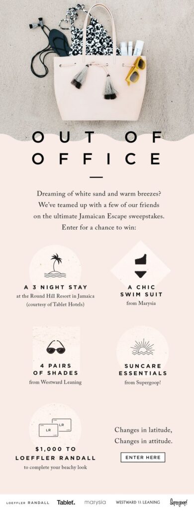 Email design for a guide on effective out-of-office strategies.