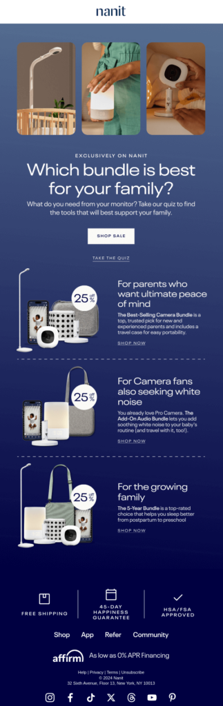 Email design showcasing Family Day tools, encouraging family engagement and community involvement.