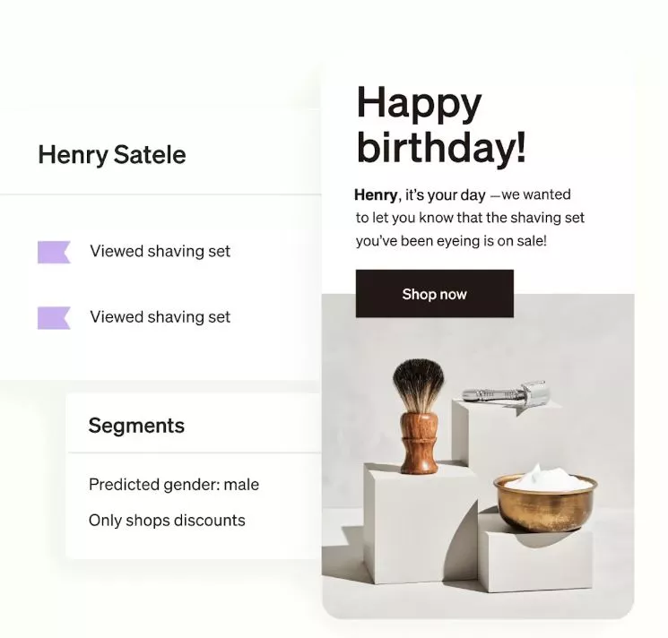 A screenshot of the product page, showcasing product details and options for customization.