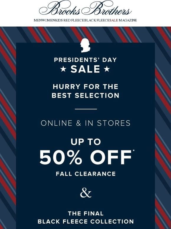 A vibrant display of men's and women's clothing and accessories, perfect for President's Day shopping.