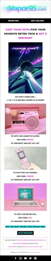 A vibrant pink and purple flyer promoting the Retro Day, featuring bold graphics and event details.