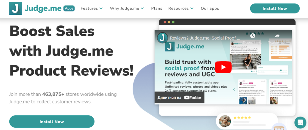 A screenshot of a product review on Judge.me.