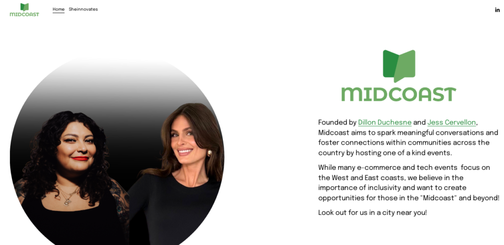 The founders of Midcoast - e-commerce community.
