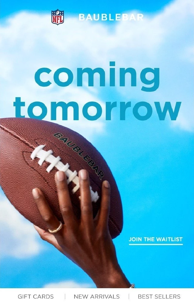 Babeland email design highlighted in a Super Bowl reminder email.