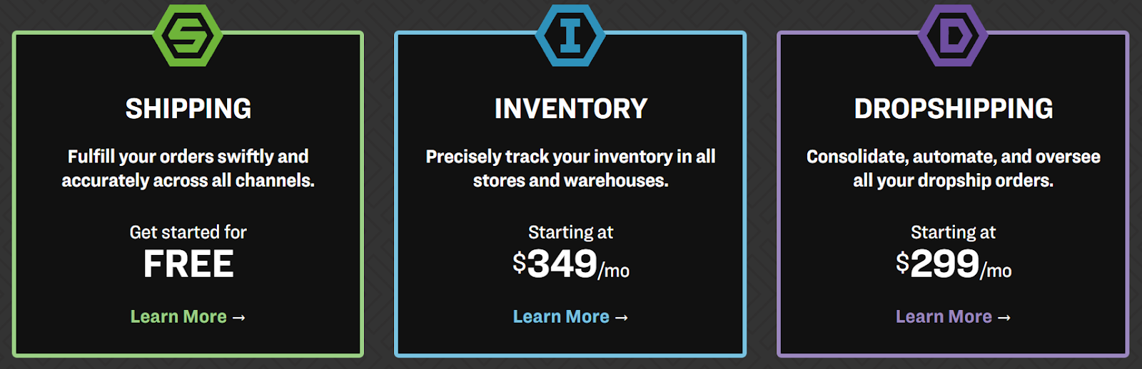 Target Market and Pricing of Ordoro offering three types of plan.