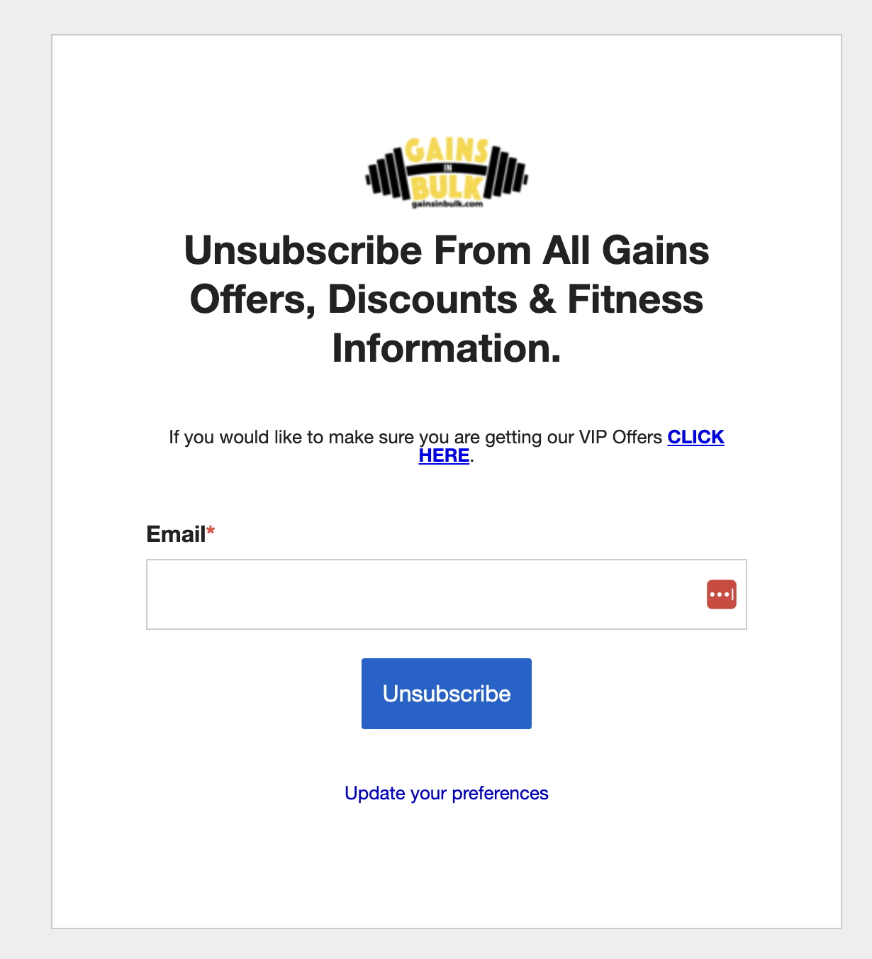 Image depicting a usubscribe option.