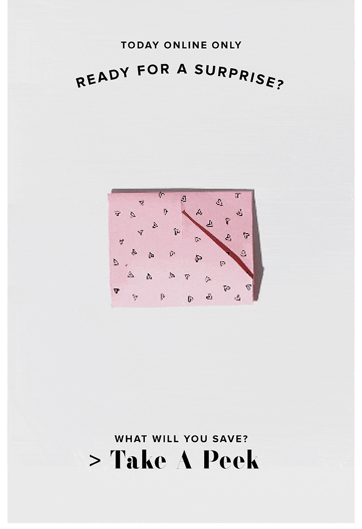 Discover the new "Take a Peek" collection highlighted in Valentine's Day emails, enhanced with captivating GIFs.