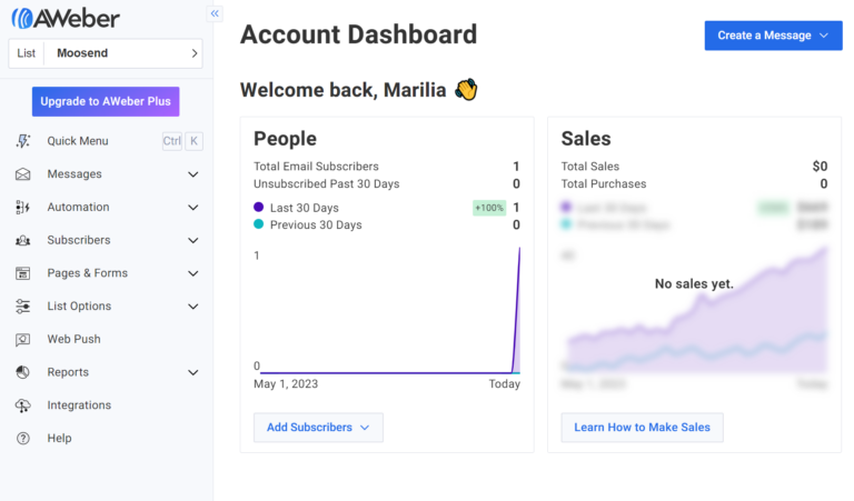 AWeber - email marketing platform for nonprofits.