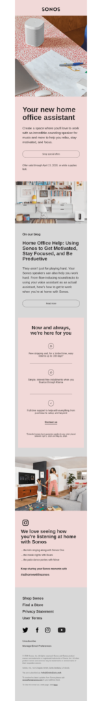 Email example for Organize Your Home Office Day.