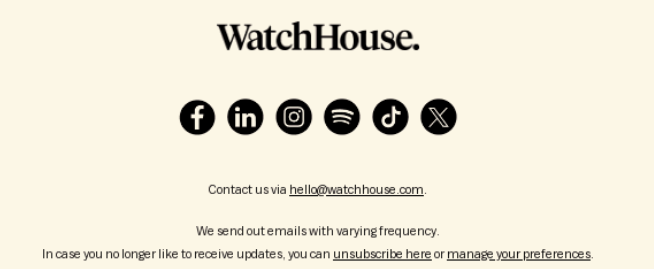An example of how to keep footer simple.