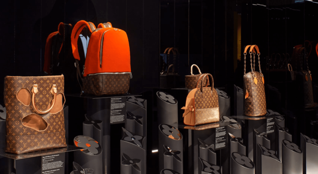 Branded demonstration stand by Louis Vuitton’s LV Dream.