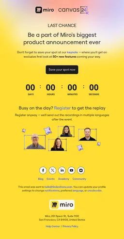 Countdown Email Examples for New Product Launches.