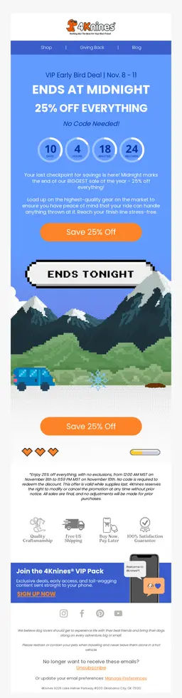Countdown Timer Email Embed for Sales or Discounts.