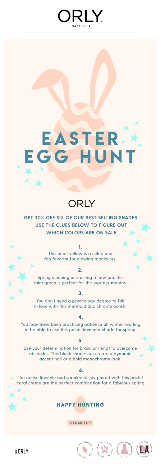 Orly Easter campaign example.