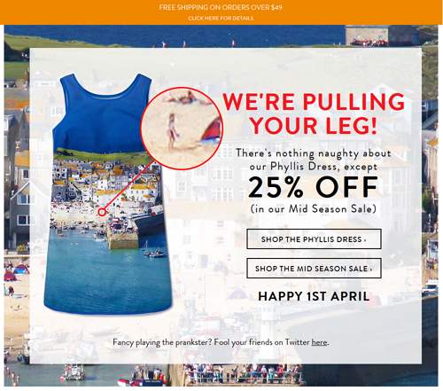 Tricky April Fool’s Email by Boden.