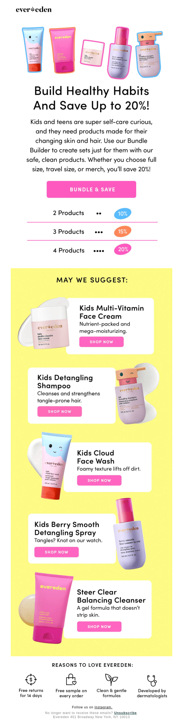 Baby Day email example.