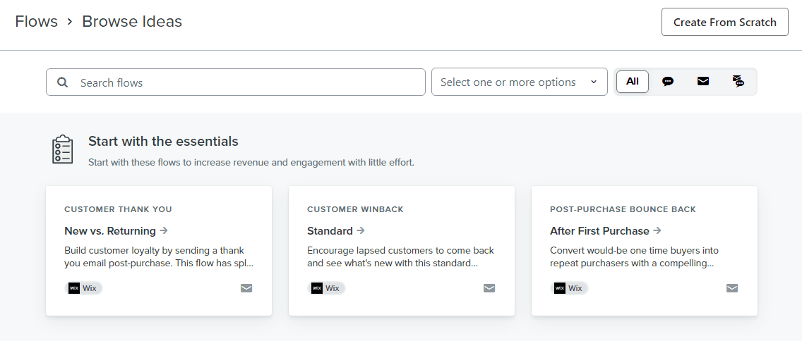 An image displaying "create from scratch" button.