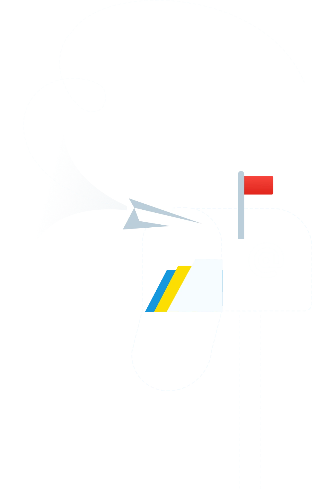 mailbox with a letter