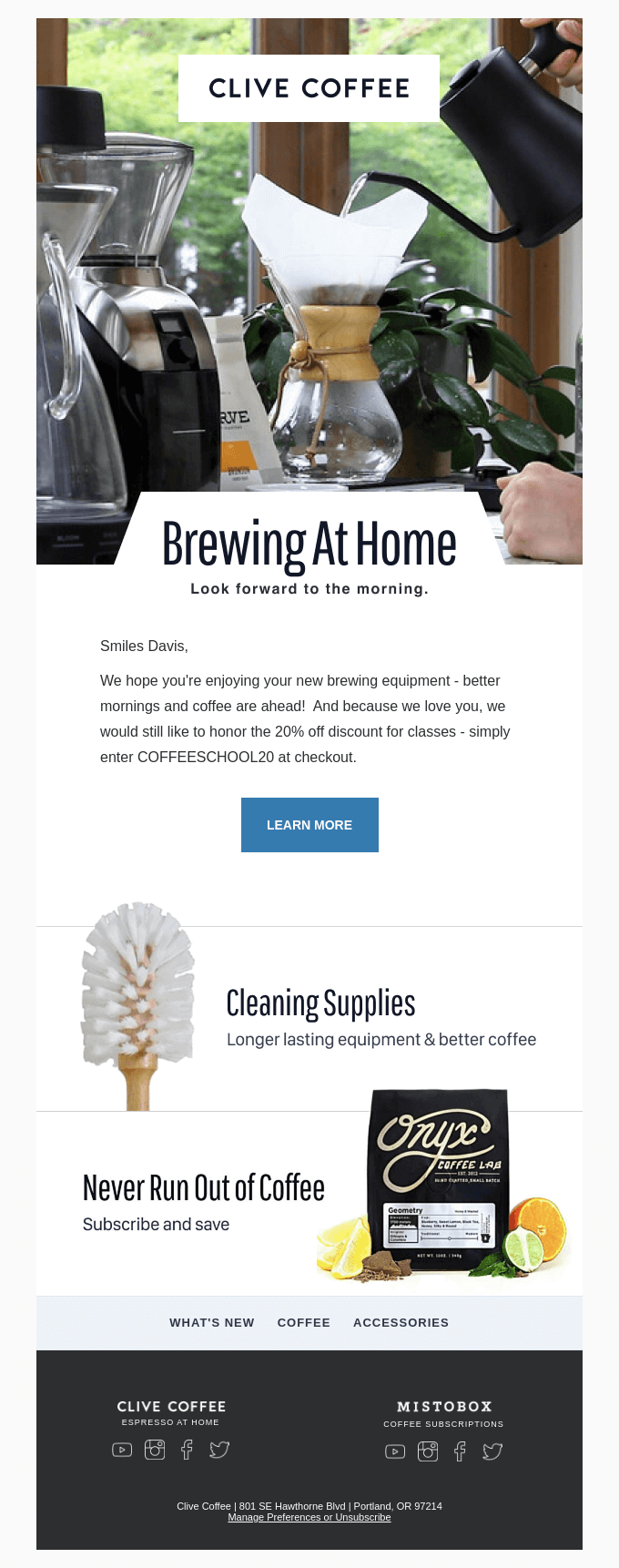 National Homebrew Day email example.